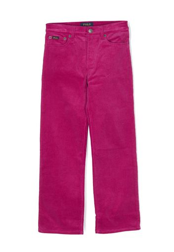 Ralph Lauren Kids straight-leg corduroy trousers - Rosa