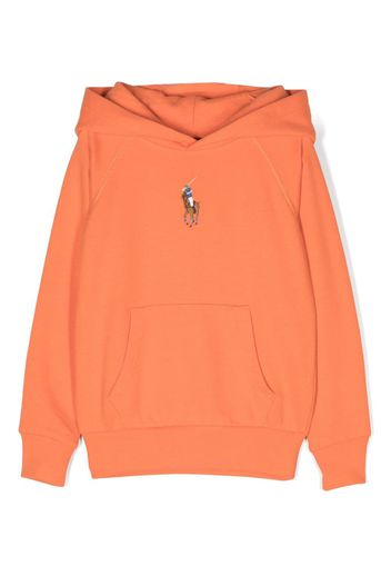 Ralph Lauren Kids Polo Pony cotton hoodie - Arancione