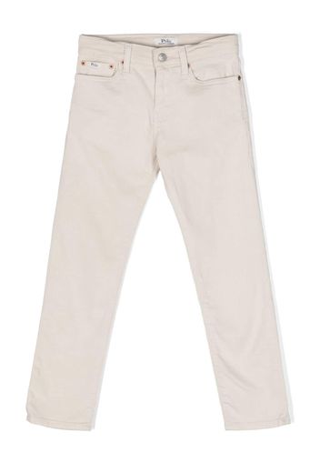 Ralph Lauren Kids mid-rise straight-leg trousers - Toni neutri