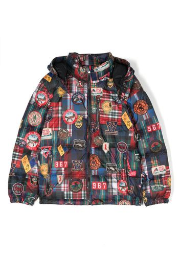 Ralph Lauren Kids graphic-print padded-design jacket - Rosso