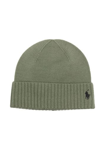 Ralph Lauren Kids Polo Pony wool beanie - Verde