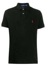 embroidered logo polo shirt