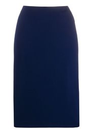 high-rise plain pencil skirt