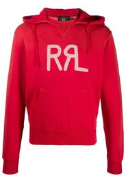 logo drawstring hoodie