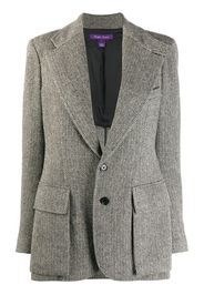 Herringbone fitted blazer