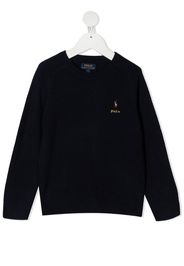 Ralph Lauren Kids logo-embroidered sweater - Nero