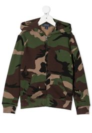 Ralph Lauren Kids Felpa con stampa camouflage - Verde