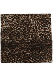 Ralph Lauren Collection leopard-print cashmere scarf - Nero