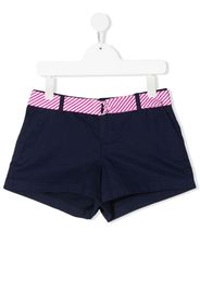 Ralph Lauren Kids striped belt shorts - Blu