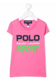 Ralph Lauren Kids logo-printed T-shirt - Rosa
