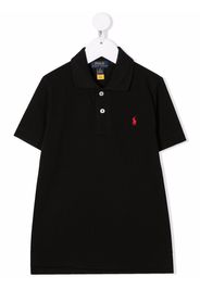 Ralph Lauren Kids logo-embroidered polo shirt - Nero