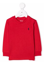 Ralph Lauren Kids logo-embroidered sweatshirt - Rosso