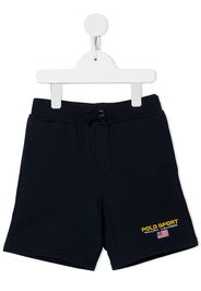 Ralph Lauren Kids Shorts con ricamo - Blu