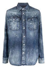 Ralph Lauren Collection Camicia denim con stampa - Blu