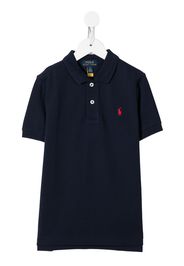 Ralph Lauren Kids logo-embroidered short-sleeve polo shirt - Blu