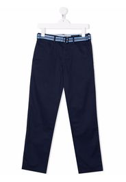 Ralph Lauren Kids belted-waist trousers - Blu