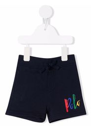 Ralph Lauren Kids logo-print drawstring shorts - Blu