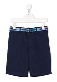 Ralph Lauren Kids belted four-pocket Bermuda shorts - Blu