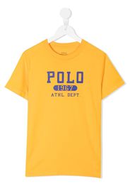 Ralph Lauren Kids logo-print short-sleeve T-shirt - Giallo