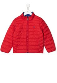 RALPH LAUREN KIDS Terra embroidered-logo bomber jacket - Blu