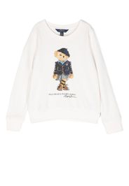 Ralph Lauren Kids Polo Bear-print sweatshirt - Bianco