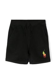 Ralph Lauren Kids PRL KID BOY BIG POLO PLAYER PRINT SHORTS BLACK - Nero