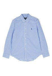 Ralph Lauren Kids Polo Pony check shirt - Blu