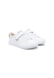 Ralph Lauren Kids Sneakers Polo Pony con glitter - Bianco