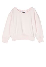 Ralph Lauren Kids rear logo-print detail sweatshirt - Rosa