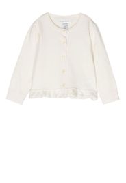 Ralph Lauren Kids Cardigan con ruches - Toni neutri