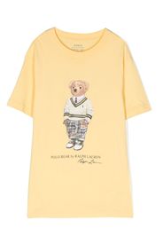 Ralph Lauren Kids Polo Bear-motif cotton T-shirt - Giallo