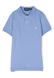 Ralph Lauren Kids embroidered-pony detail polo shirt - Blu