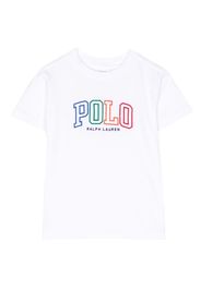 Ralph Lauren Kids embroidered-logo cotton T-shirt - Bianco