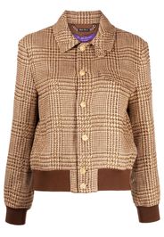 Ralph Lauren Collection Bomber a quadri - Marrone