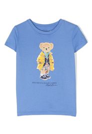 Ralph Lauren Kids Polo-bear print T-shirt - Blu