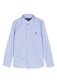 Ralph Lauren Kids Polo Pony cotton shirt - Blu