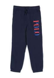 Ralph Lauren Kids logo-print cotton track pants - Blu