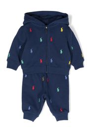 Ralph Lauren Kids embroidered-logo tracksuit set - Blu