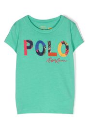 Ralph Lauren Kids logo-embroidered cotton T-shirt - Verde