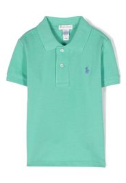 Ralph Lauren Kids logo-embroidered cotton polo shirt - Verde