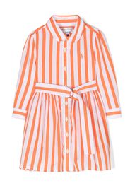 Ralph Lauren Kids Hadlee striped dress - Arancione