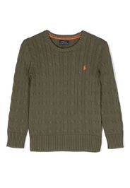 Ralph Lauren Kids Maglione con motivo Pony - Verde