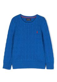 Ralph Lauren Kids Maglione con motivo Pony - Blu