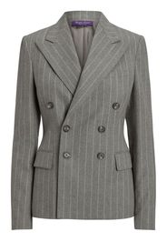 Ralph Lauren Collection Blazer doppiopetto con revers a lancia - Grigio