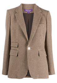 Ralph Lauren Collection Blazer con motivo pied-de-poule - Marrone