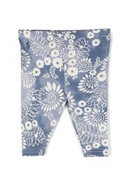 Ralph Lauren Kids Leggings con stampa - Blu