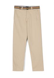 Ralph Lauren Kids straight-leg belted trousers - Toni neutri