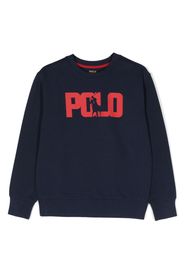 Ralph Lauren Kids Polo Pony-motif sweatshirt - Blu