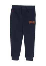 Ralph Lauren Kids logo-embroidered cotton blend track pants - Blu