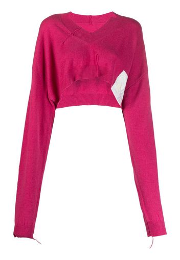 Ramael cropped knitted jumper - Rosa